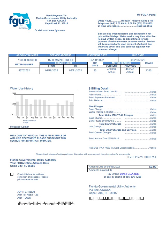  Minol USA business utility bill 